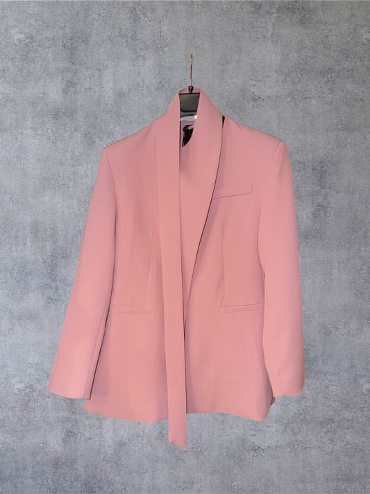 Blazer Lumina Made in Italy με Μακρύ Πέτο – Ροζ / Κίτρινο