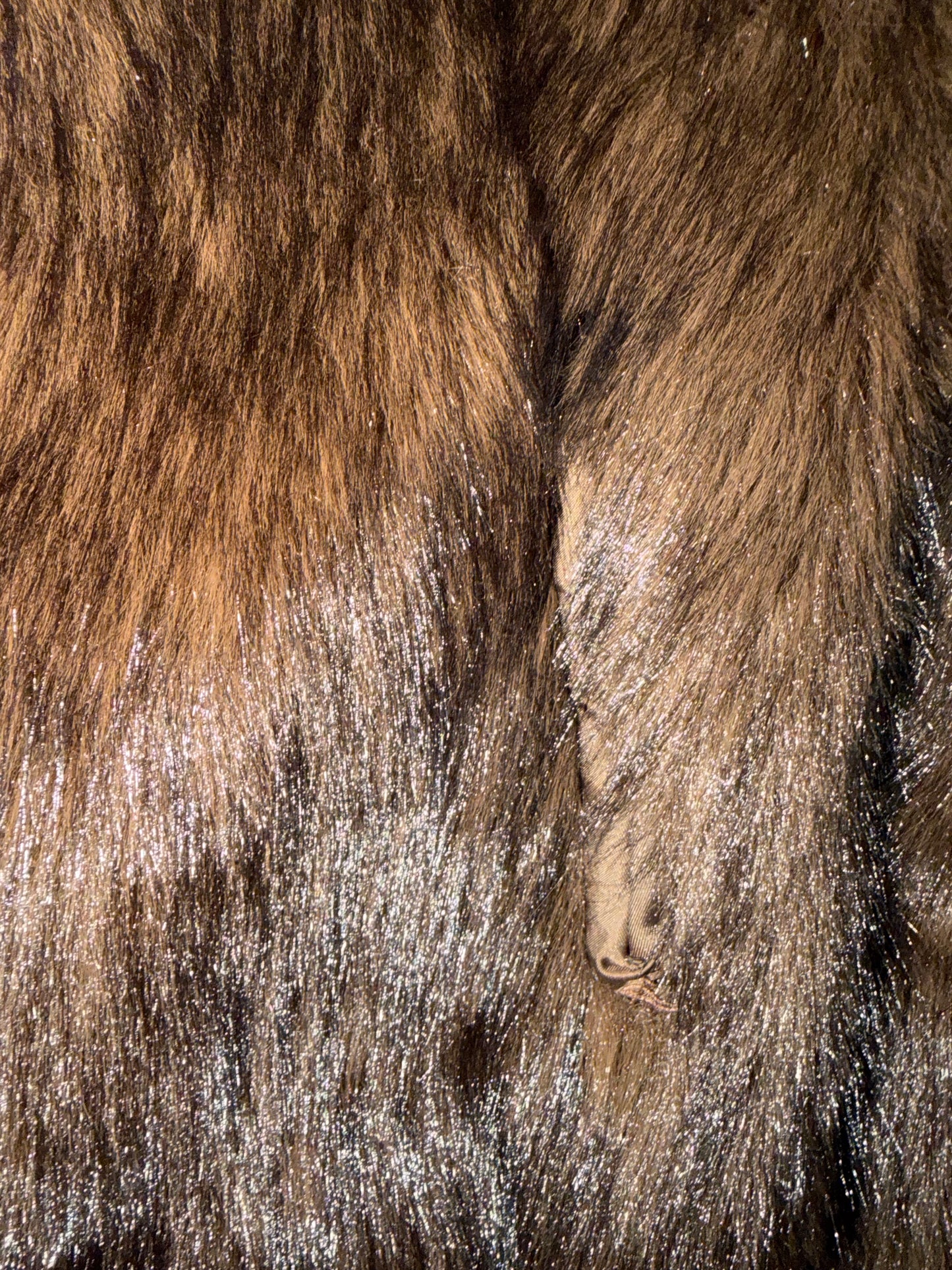 Rossodisera Faux Fur Jacket — Brown